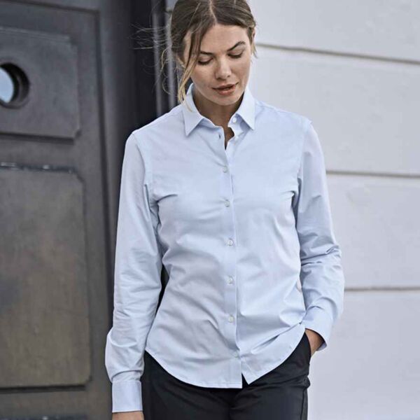 Tee Jays Ladies Active Long Sleeve Stretch Shirt Thumbnail